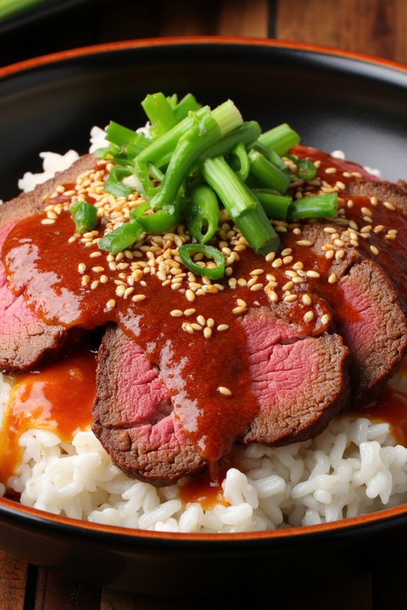 spicy beef bowl delight