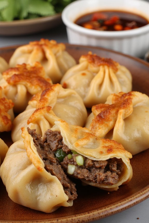 spicy beef dumplings delight