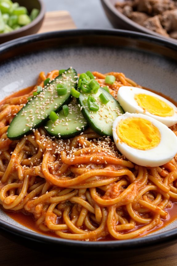spicy cold noodle dish