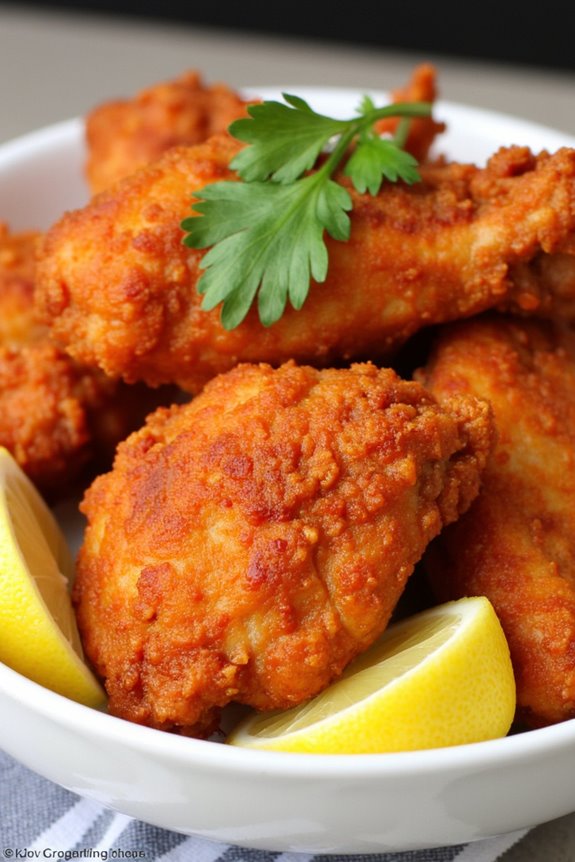 spicy crispy flavorful chicken