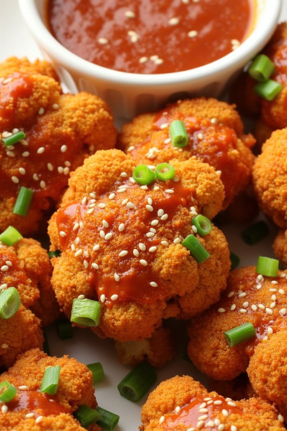 spicy crispy vegan cauliflower wings