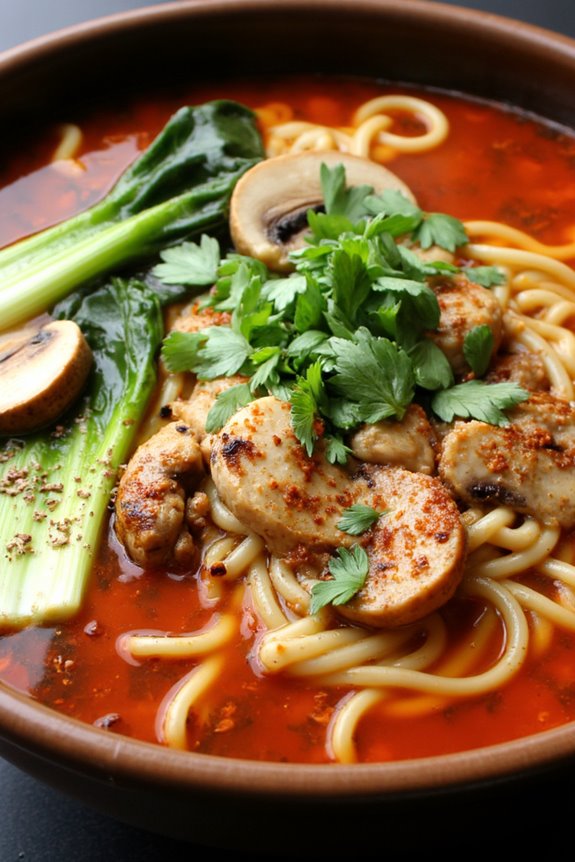 spicy customizable noodle soup