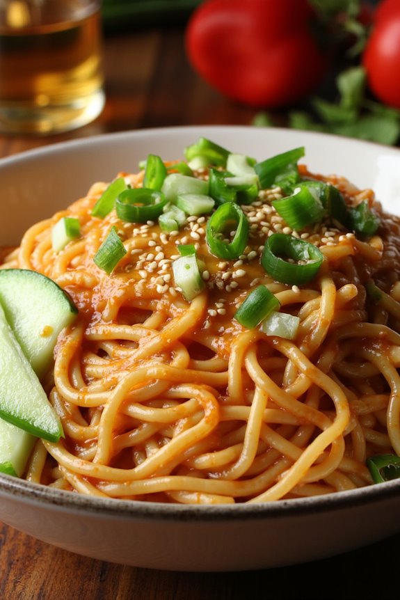 spicy garlic cold noodles