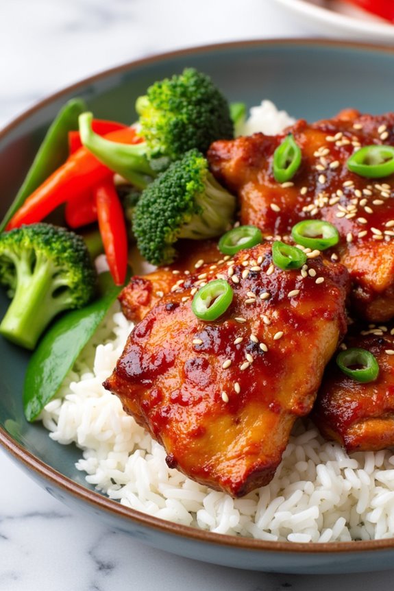 spicy gochujang chicken meal prep