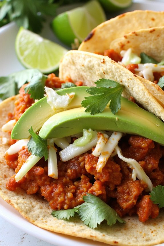 spicy kimchi taco fusion