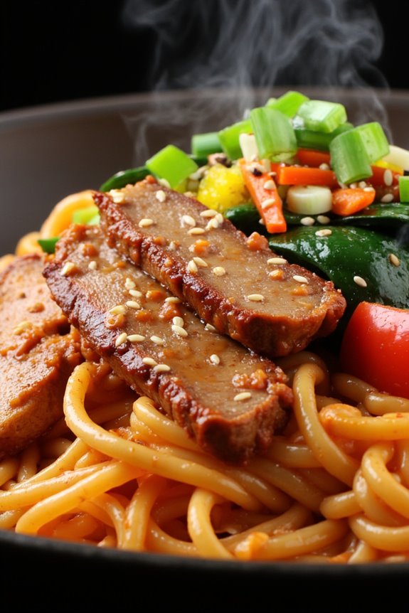 spicy savory vibrant japchae