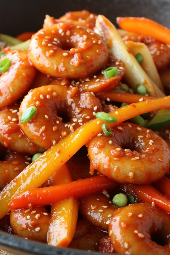 spicy squid stir fry delight