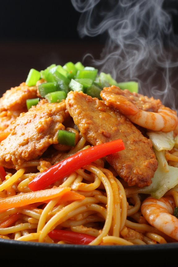 spicy stir fried noodle delight