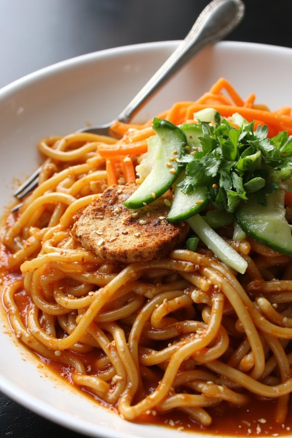 spicy tangy cold noodles