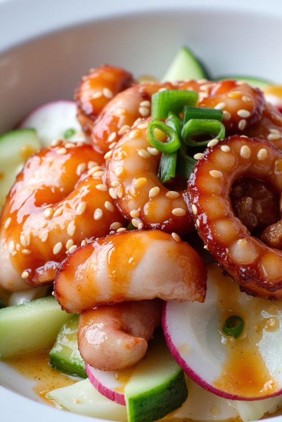 spicy tender octopus salad