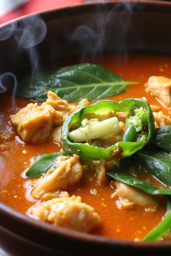 spicy twist on tinola