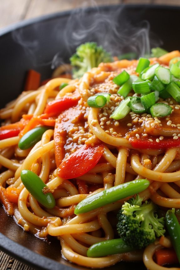spicy vibrant customizable noodle dish