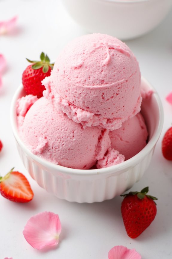 strawberry sakura ice cream delight