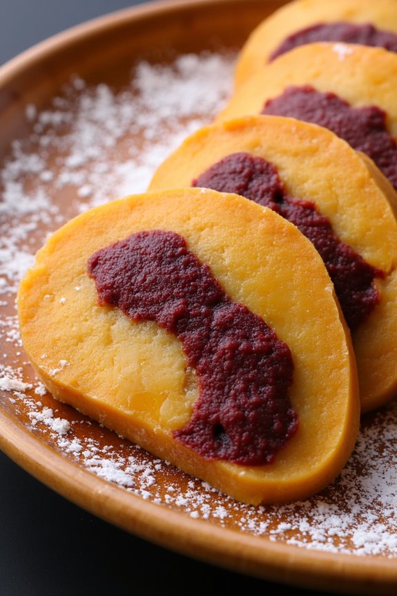 sweet potato red bean dessert