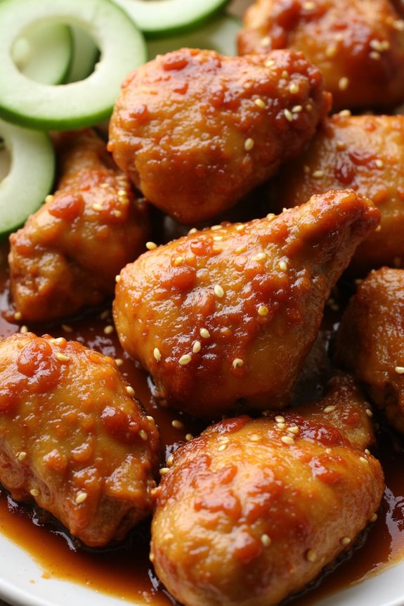 sweet savory crispy chicken