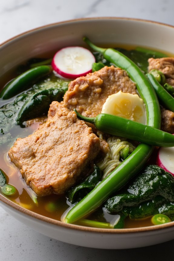 tangy pork soup comfort