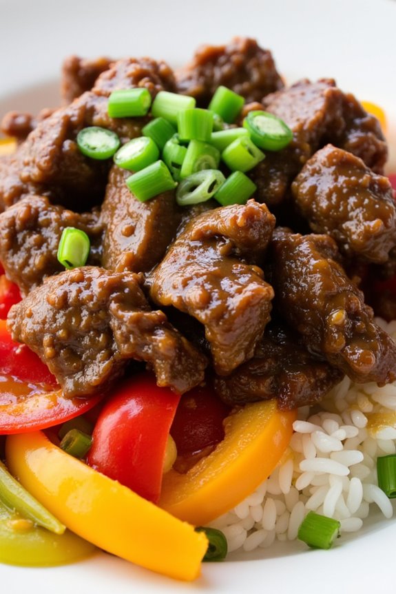 tender beef with ginger