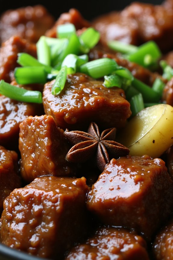 tender beef with ginger