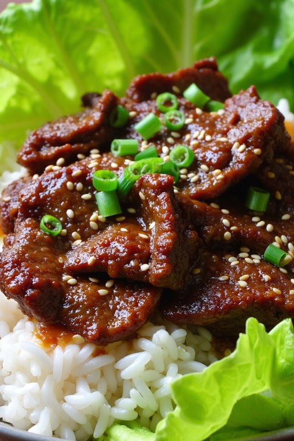 tender marinated beef dish