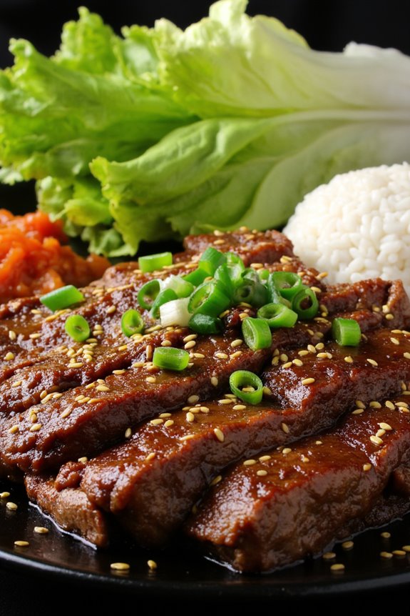tender marinated korean beef