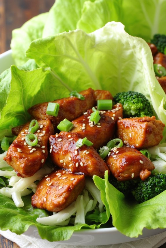teriyaki chicken lettuce wraps