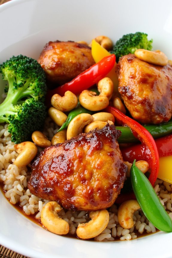 teriyaki chicken with cashews