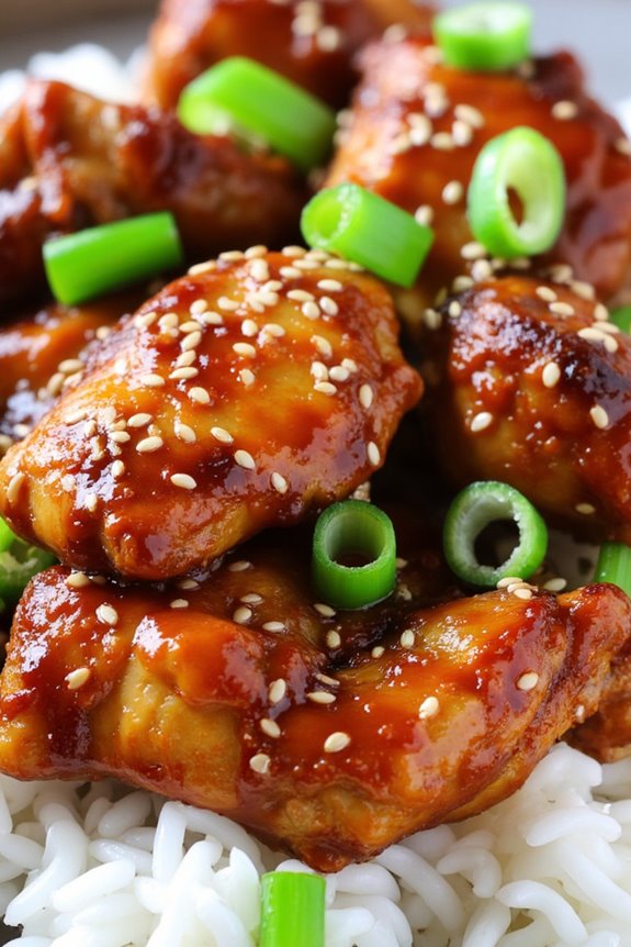 teriyaki chicken with sesame