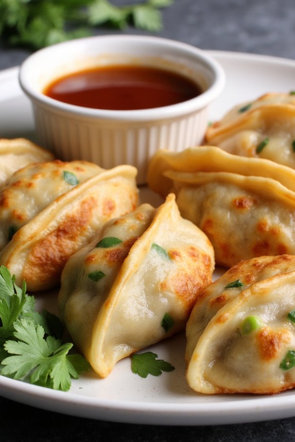 thai chicken potstickers delight