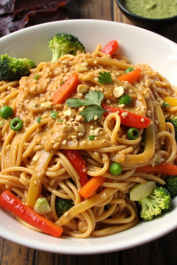 thai peanut lo mein recipe
