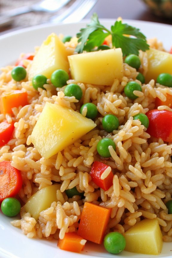 tropical pineapple fried rice