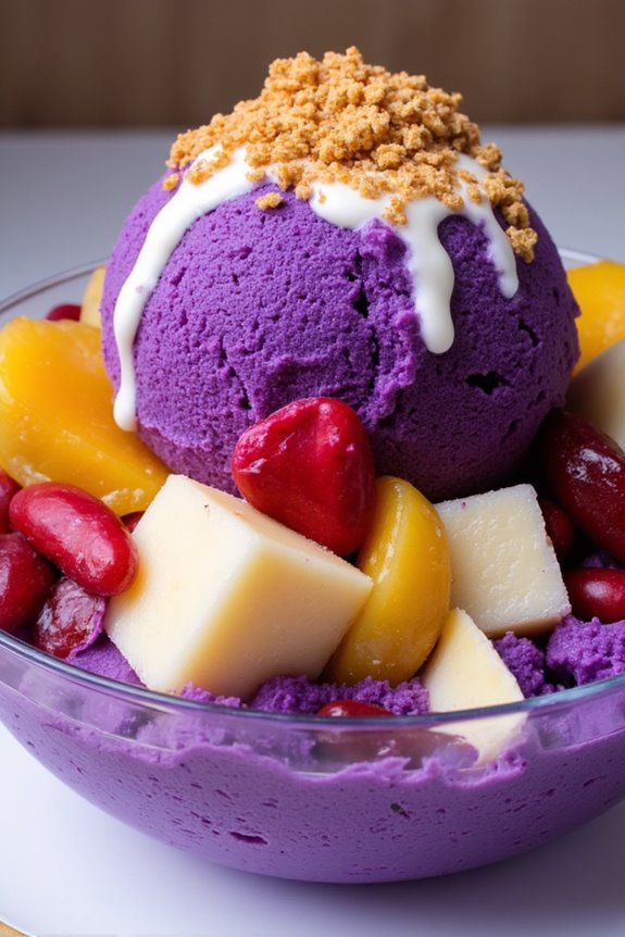 ube dessert with customization