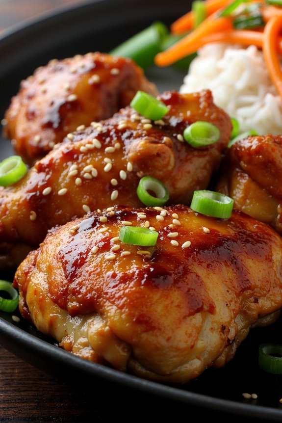 umami rich glazed chicken dish