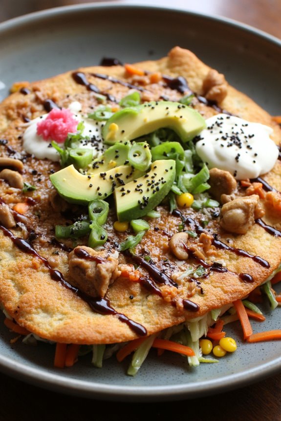 vegan savory pancake delight
