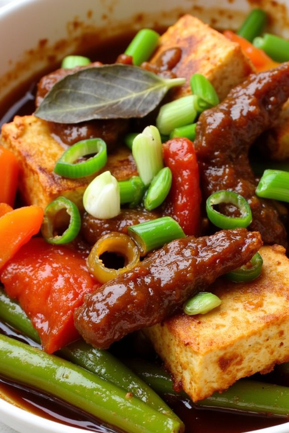 vegan twist on adobo