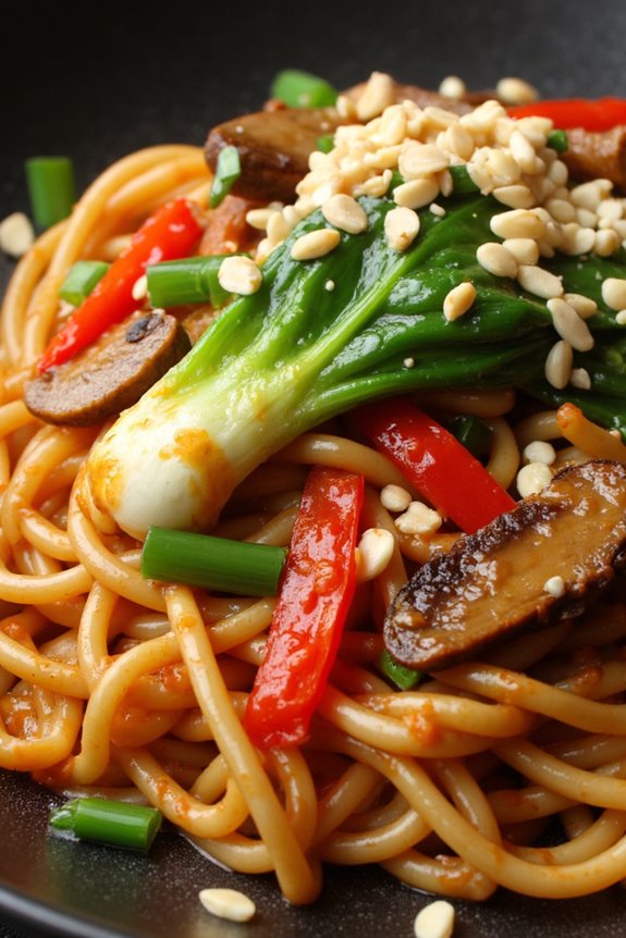 vegetarian spicy noodle dish