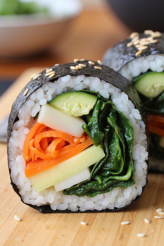 vibrant customizable veggie rolls