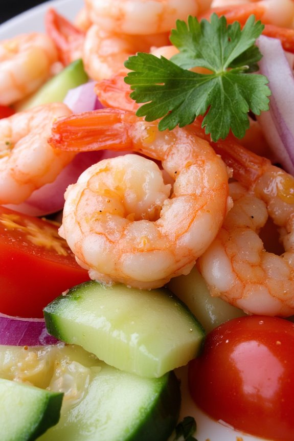 vibrant filipino shrimp salad