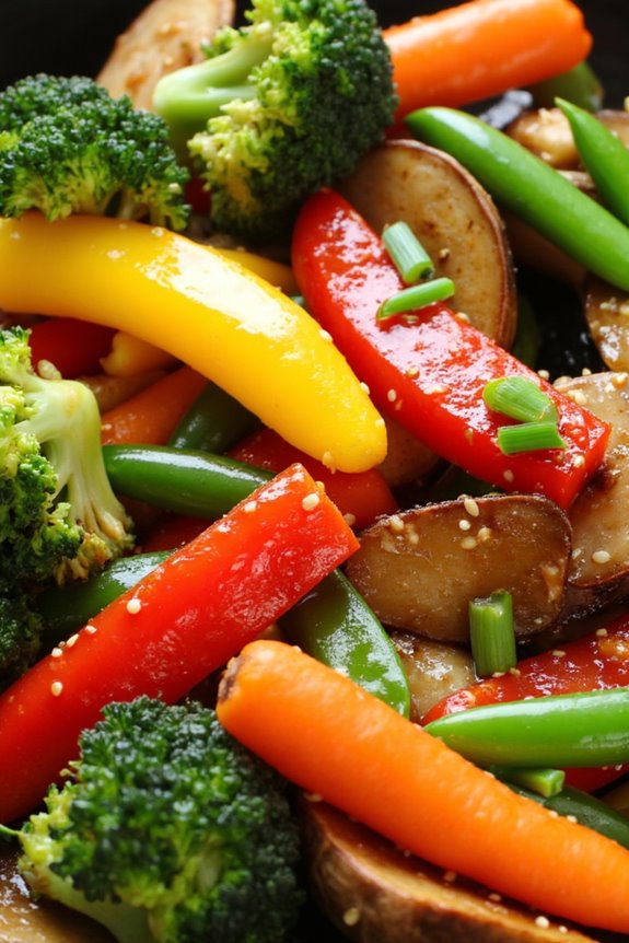 vibrant fresh quick stir fry