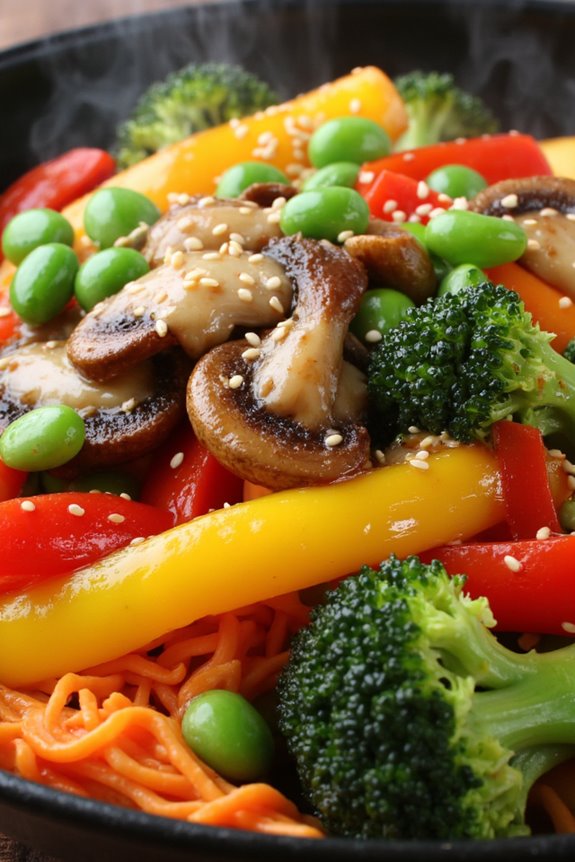 vibrant healthy vegetable stir fry