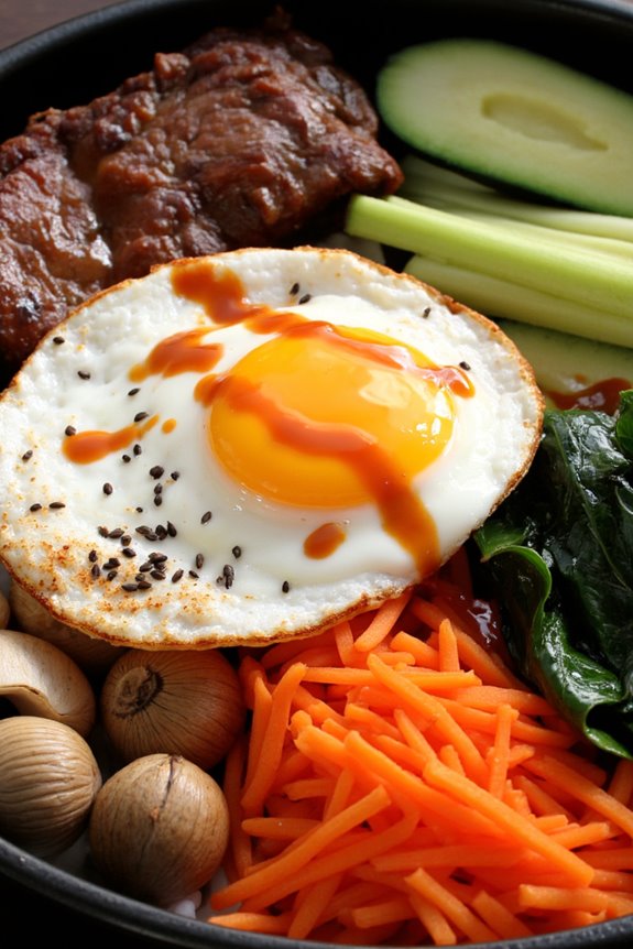 vibrant korean bbq bibimbap