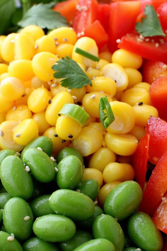 vibrant nutritious edamame salad