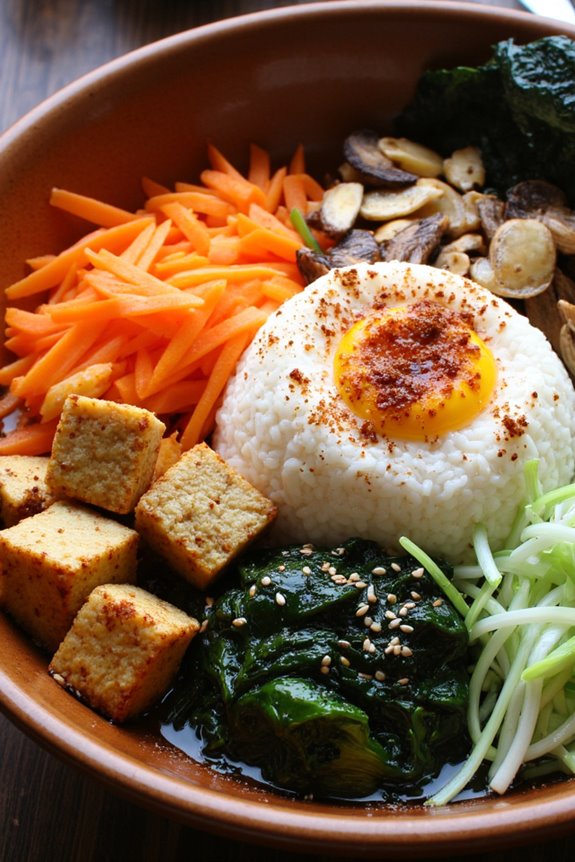 vibrant nutritious plant based bibimbap