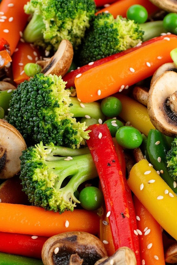 vibrant nutritious vegetable stir fry