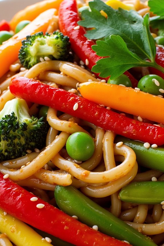 vibrant spicy vegan noodles