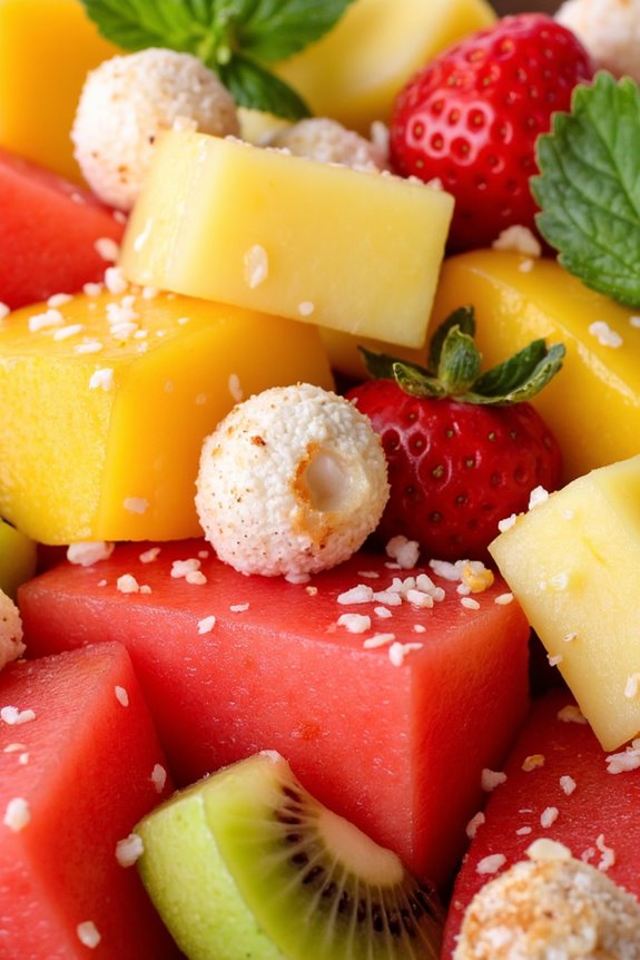 vibrant tropical fruit salad