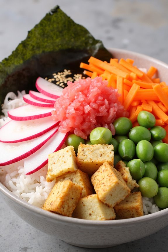 vibrant versatile colorful sushi