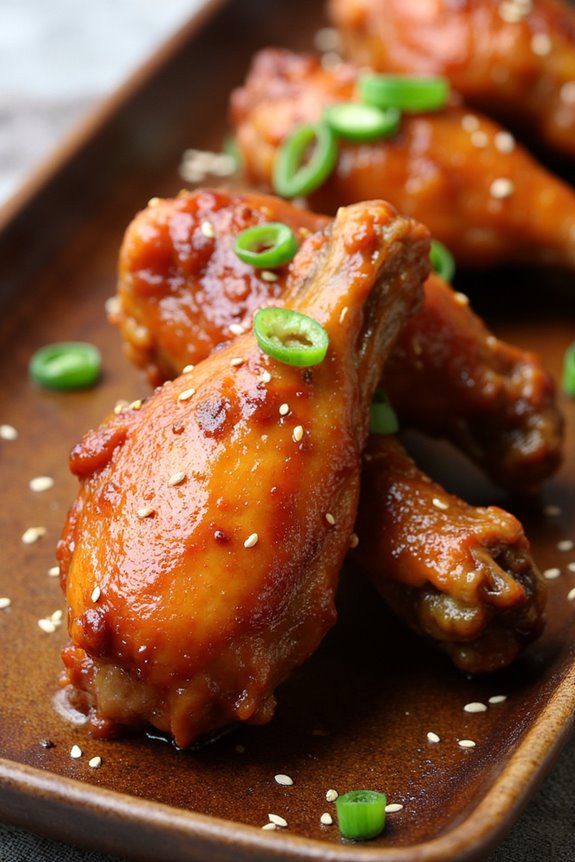 yuzu glazed crispy wings