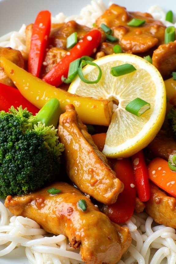 zesty chicken vegetable stir fry