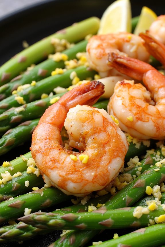 zesty shrimp with asparagus